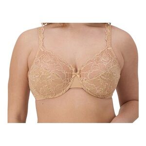 Bali Women’s Lace Desire Underwire Bra 6543 |36D| Champagne Shimmer